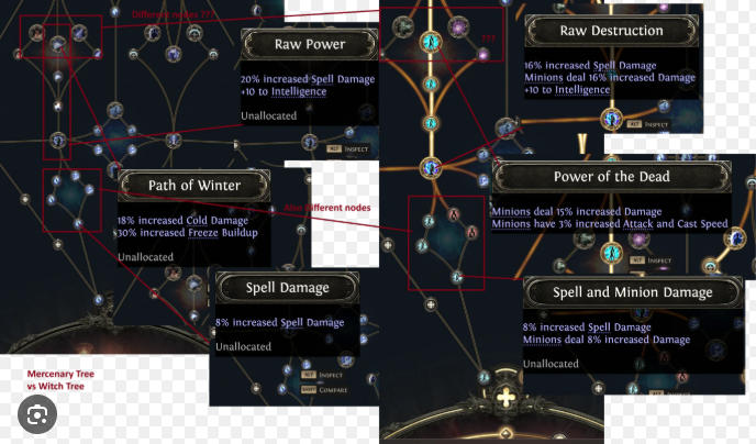 PoE2 0.3.0 passive skill tree updates for all character classes